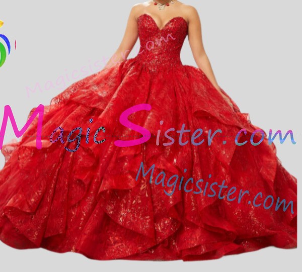 Topselling Red Quinceanera Dress