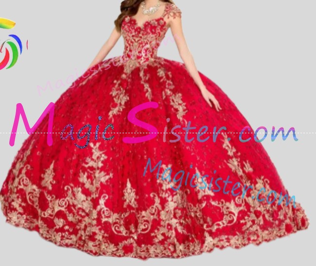 Topselling Luxury Red Quinceanera Dress