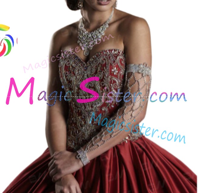 Hotselling Beautiful Burgundy Quinceanera Dress