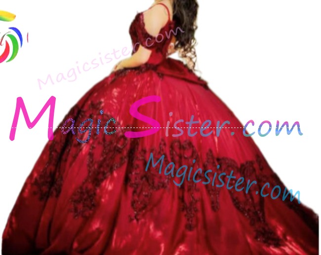 Hotselling Beautiful Burgundy Quinceanera Dress