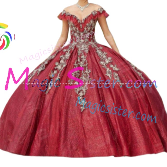 Hotselling Beautiful Burgundy Quinceanera Dress