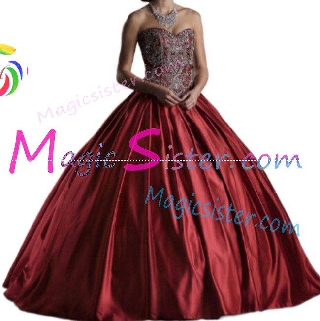 Hotselling Beautiful Burgundy Quinceanera Dress