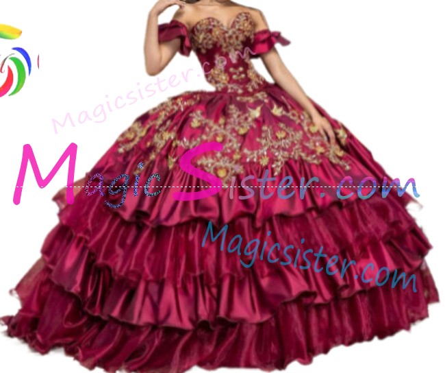 Hotselling Burgundy Quinceanera Dress