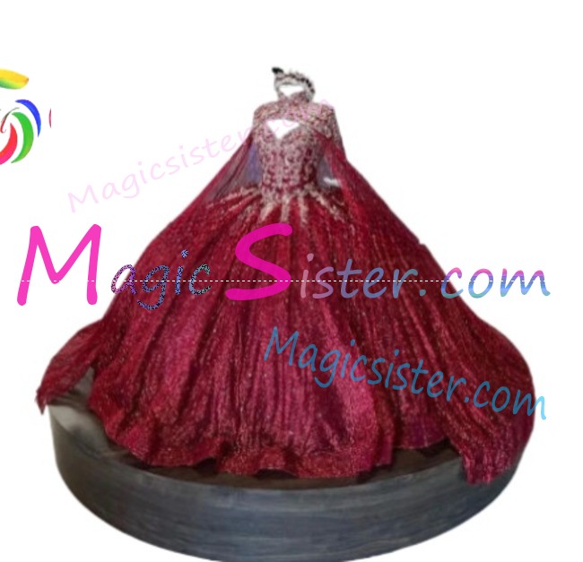 Hotselling Burgundy Quinceanera Dress