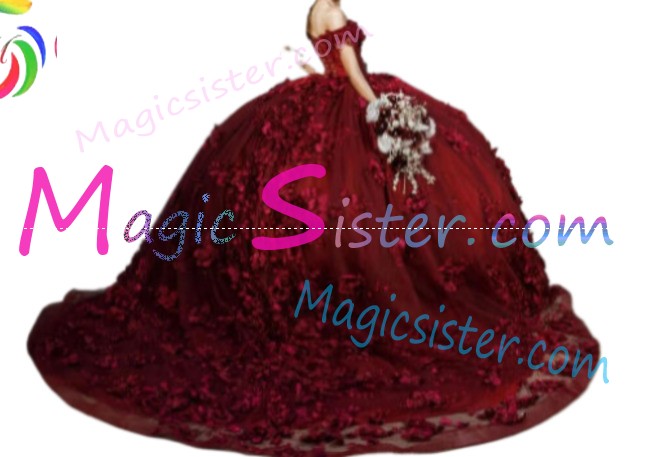 Hotselling Burgundy Quinceanera Dress