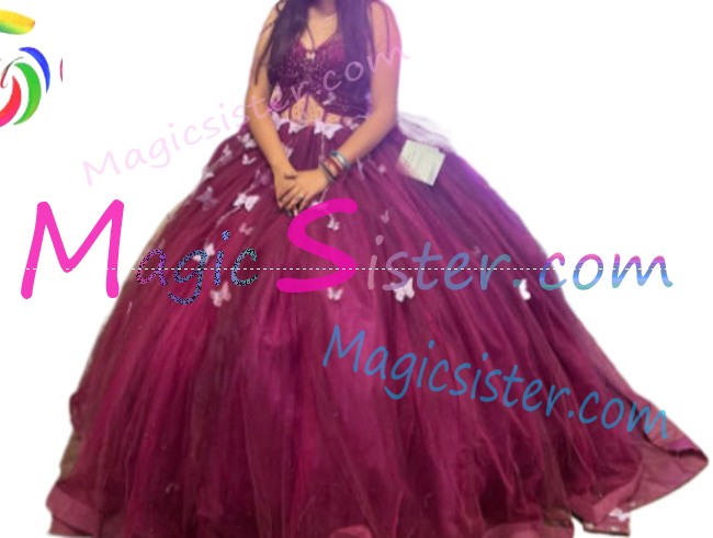 Hotselling Burgundy Quinceanera Dress