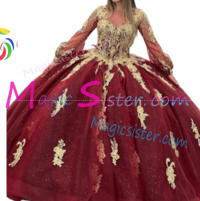 Hotselling Burgundy Quinceanera Dress