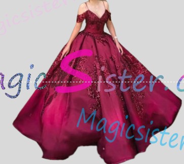 Hotselling Factory Wholesale Burgundy Quinceanera Dress