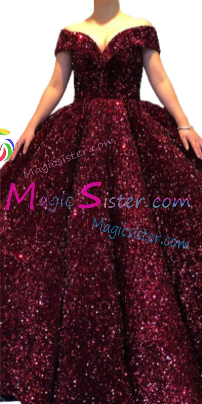 Hotselling Luxury Burgundy Quinceanera Dress