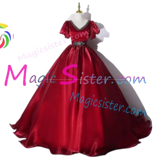 Hotselling Luxury Burgundy Quinceanera Dress