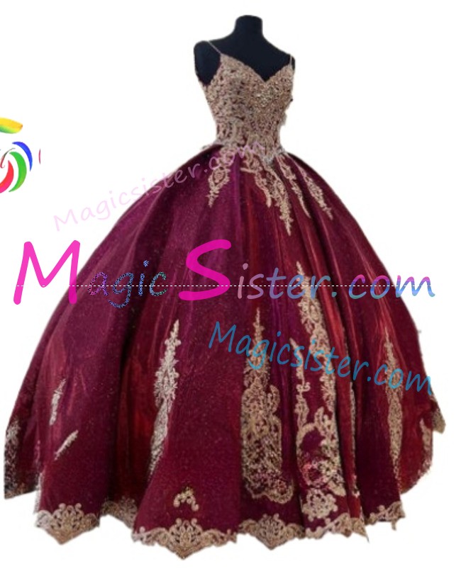 Hotselling Luxury Burgundy Quinceanera Dress