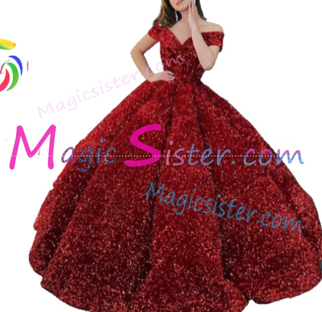 Hotselling Luxury Burgundy Quinceanera Dress