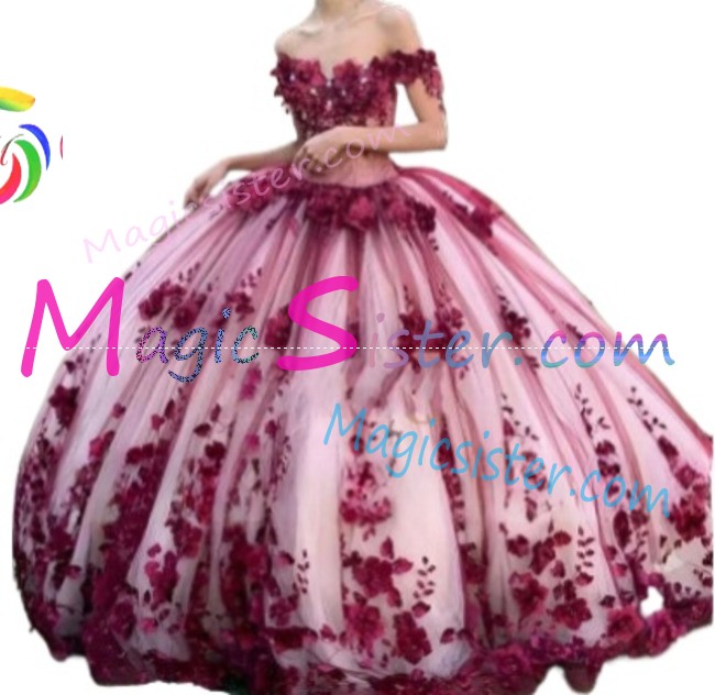 Hotselling Luxury Burgundy Quinceanera Dress