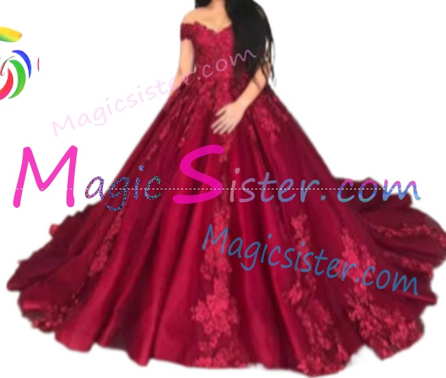 Hotselling Beautiful Burgundy Quinceanera Dress