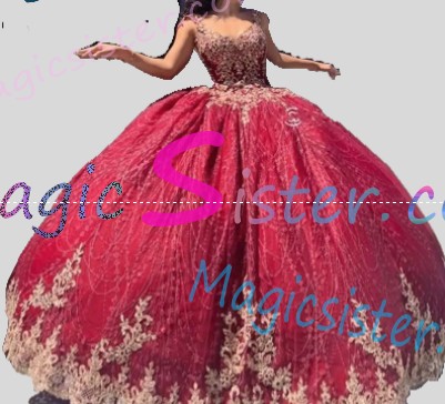 Hotselling Beautiful Burgundy Quinceanera Dress