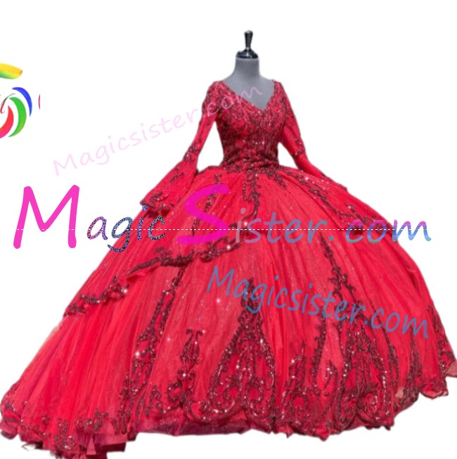 Hotselling Beautiful Burgundy Quinceanera Dress
