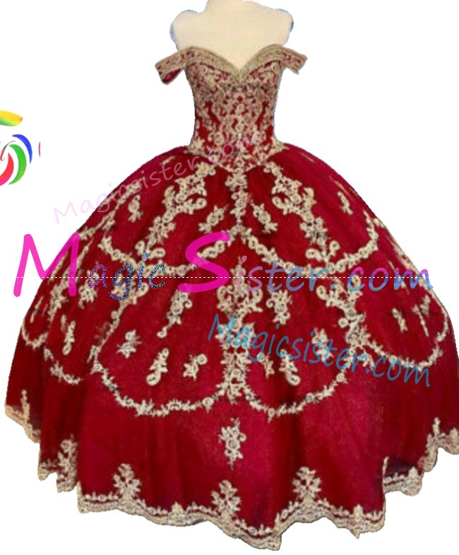 Hotselling Burgundy Quinceanera Dress