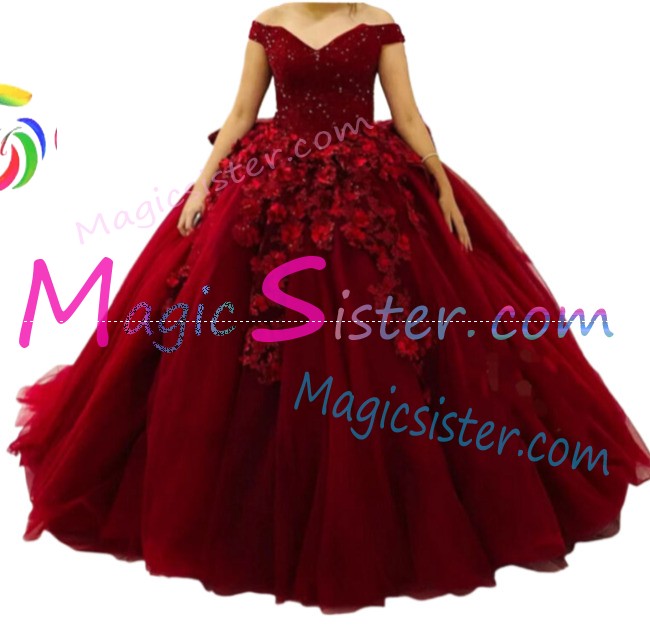 Hotselling Burgundy Quinceanera Dress