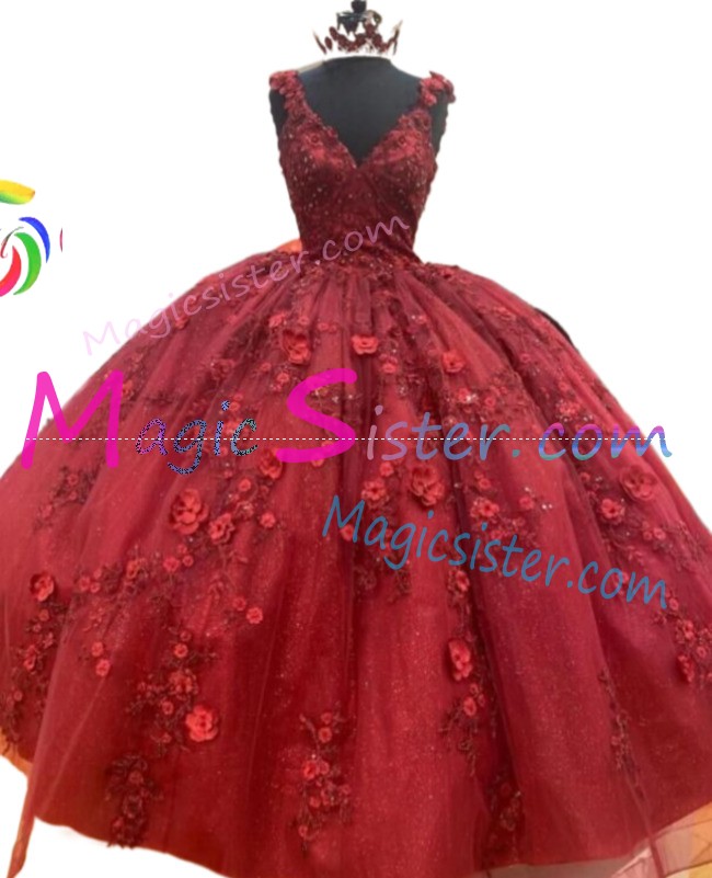 Hotselling Burgundy Quinceanera Dress