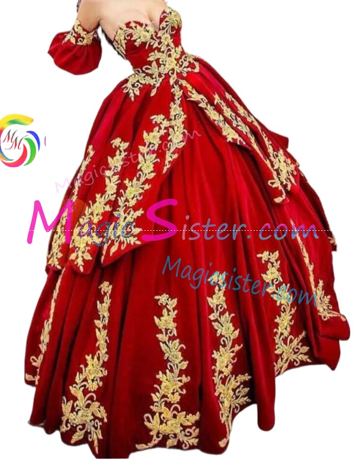 Hotselling Beautiful Burgundy Quinceanera Dress