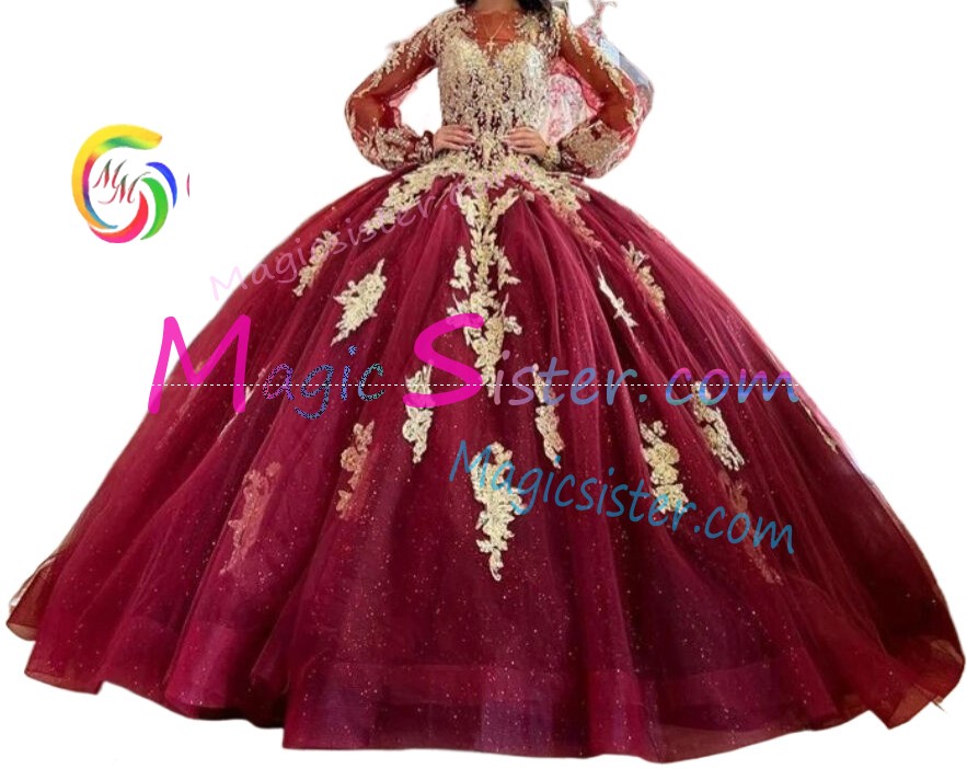 Hotselling Beautiful Burgundy Quinceanera Dress