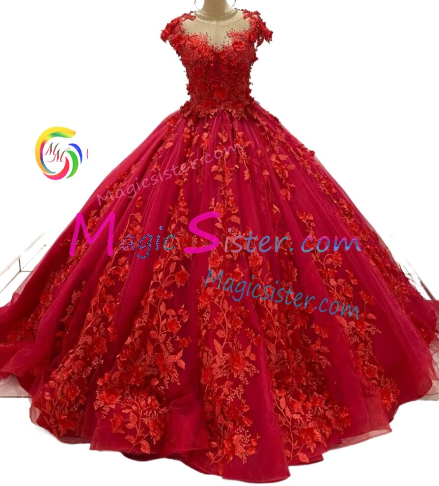 Hotselling Beautiful Burgundy Quinceanera Dress