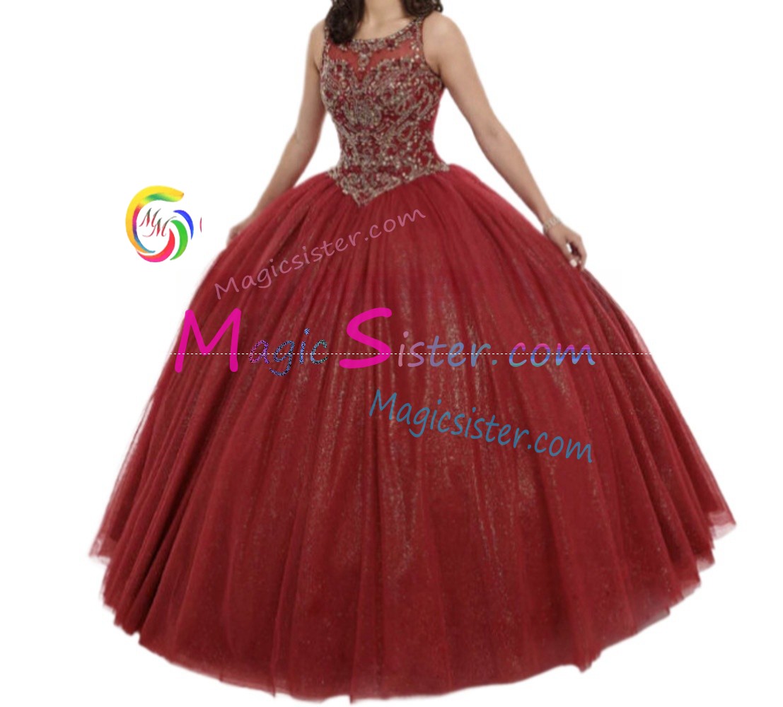 Hotselling Beautiful Burgundy Quinceanera Dress