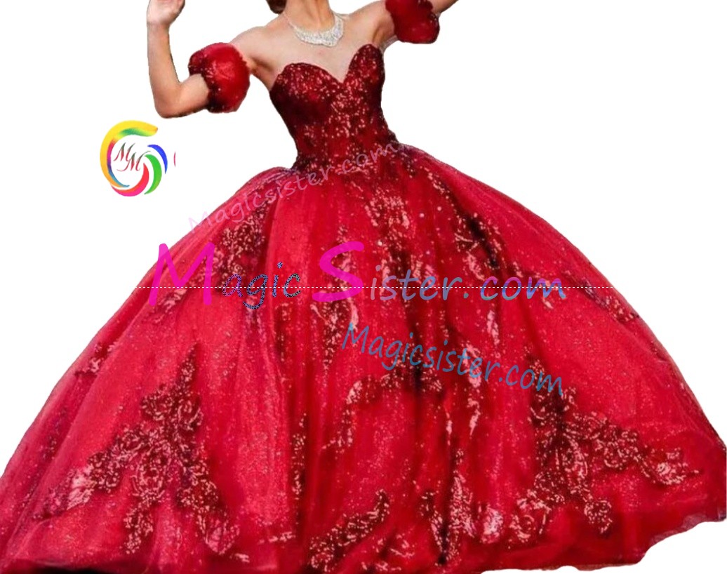 Hotselling Beautiful Burgundy Quinceanera Dress