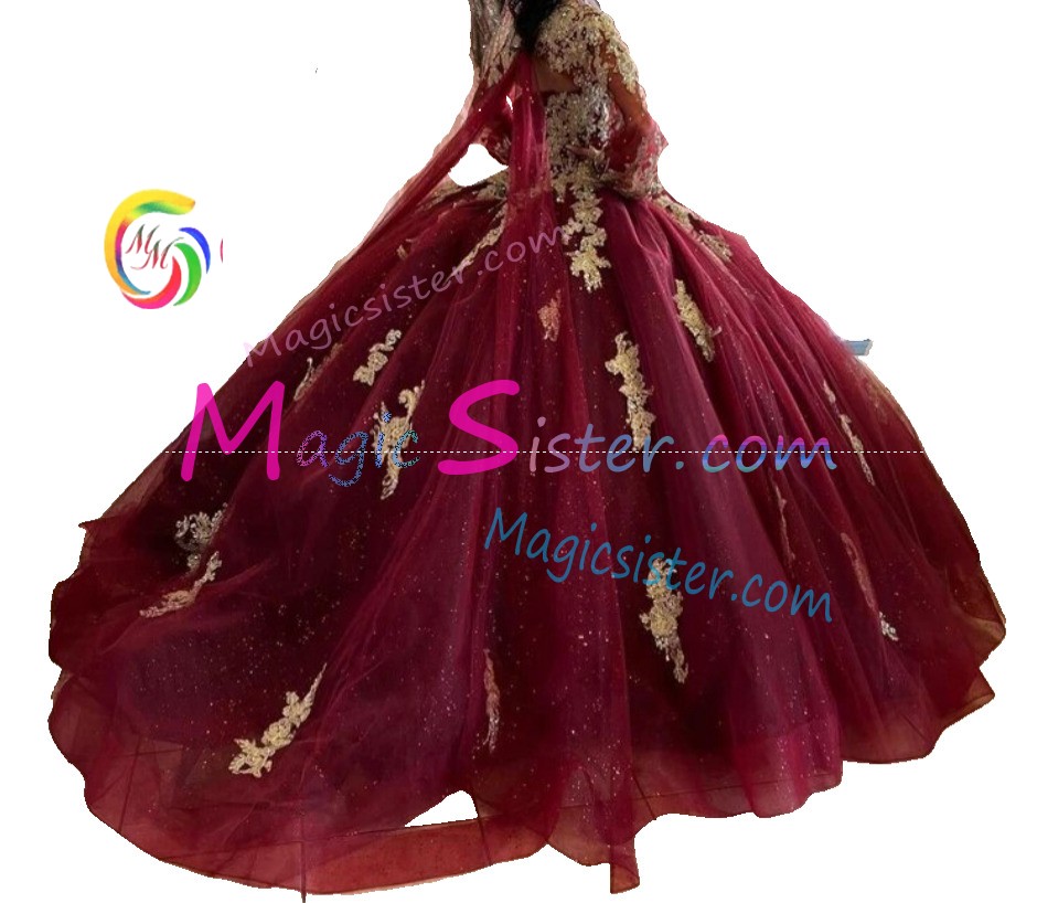 Hotselling Burgundy Quinceanera Dress