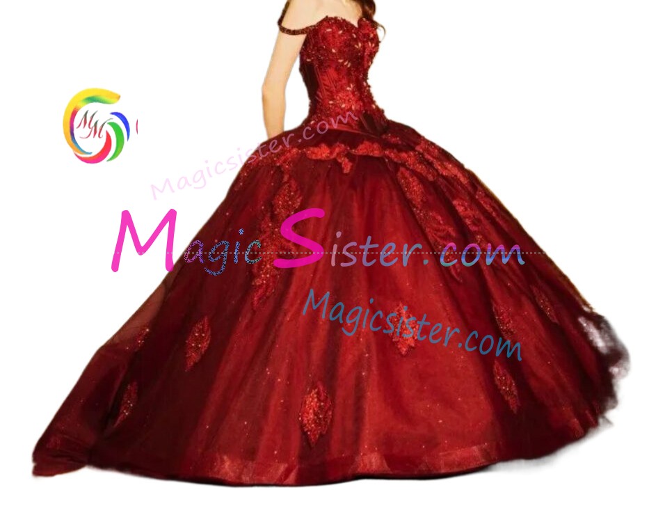 Hotselling Burgundy Quinceanera Dress
