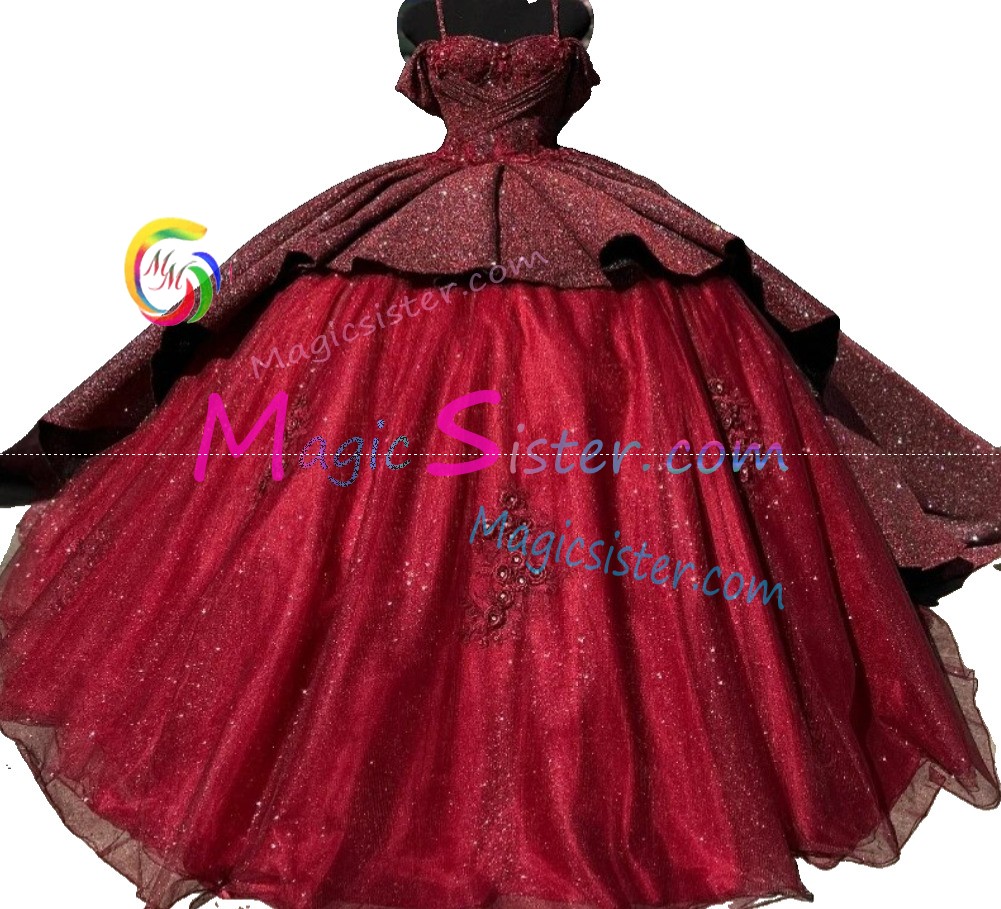 Hotselling Burgundy Quinceanera Dress
