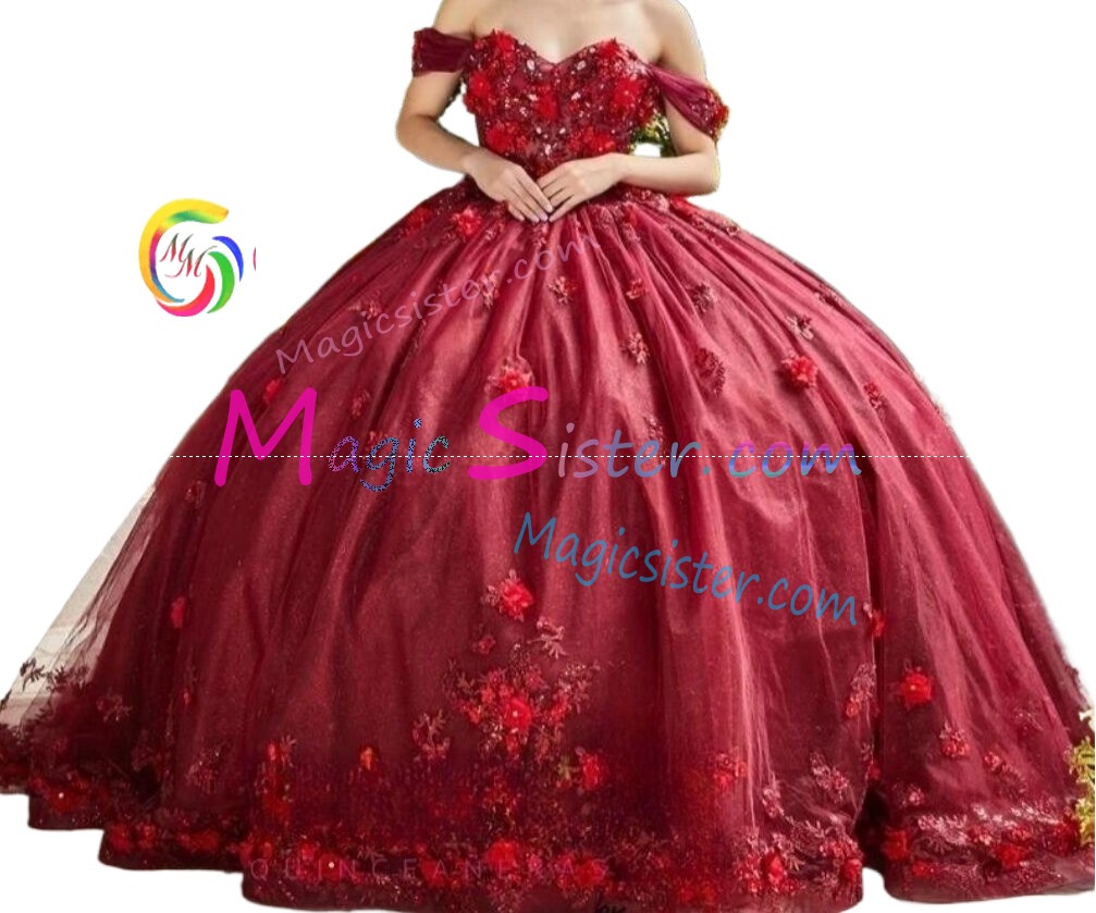 Hotselling Burgundy Quinceanera Dress