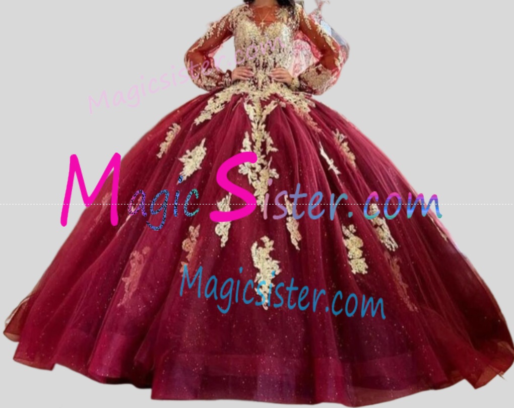 Hotselling Beautiful Burgundy Quinceanera