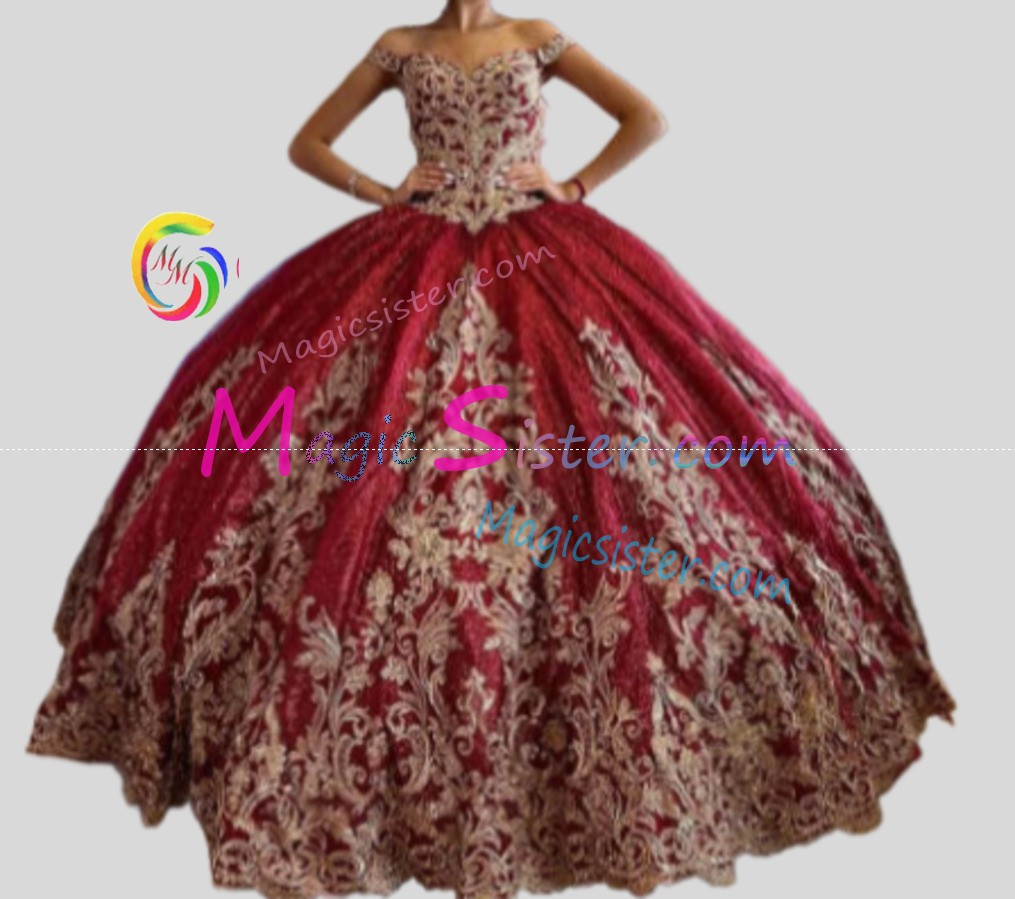 Hotselling Beautiful Burgundy Quinceanera Dress
