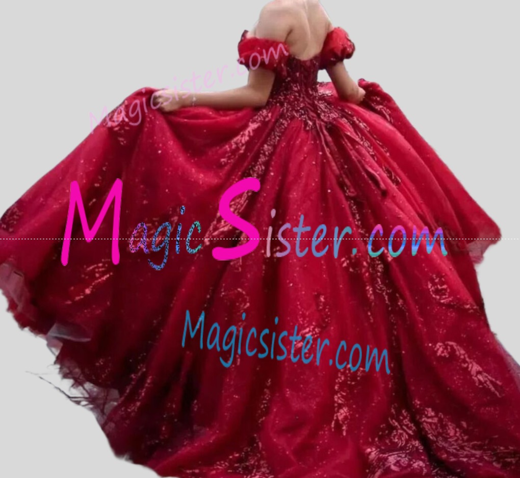Hotselling Beautiful Burgundy Quinceanera Dress
