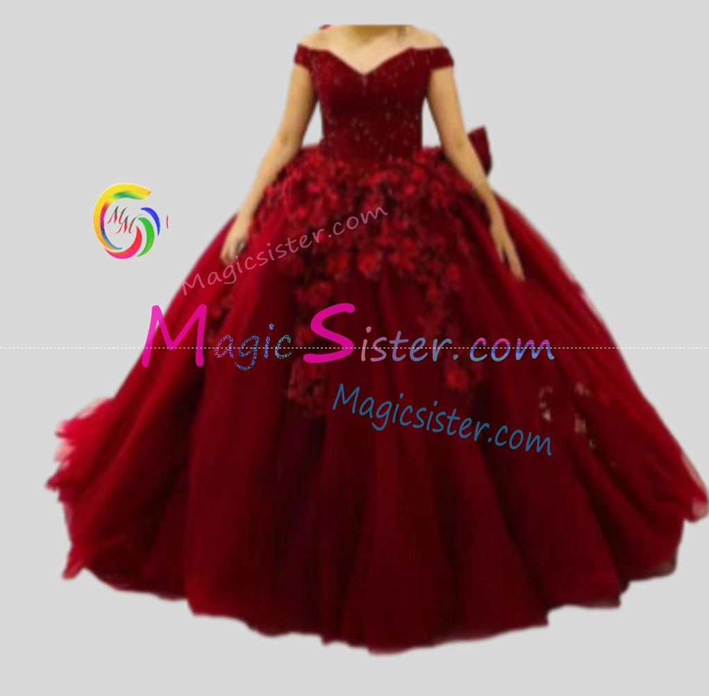Hotselling Beautiful Burgundy Quinceanera Dress