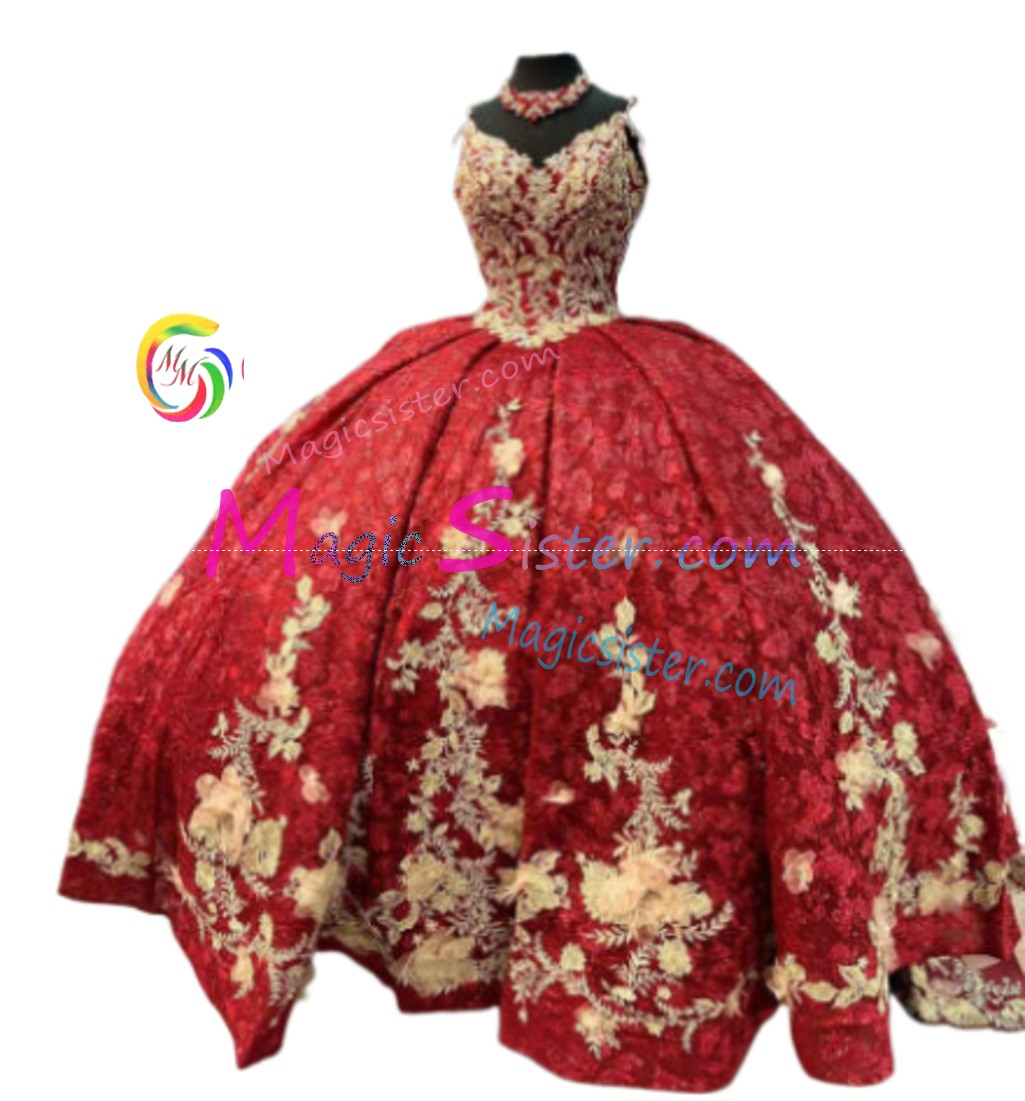 Hotselling Beautiful Burgundy Quinceanera Dress