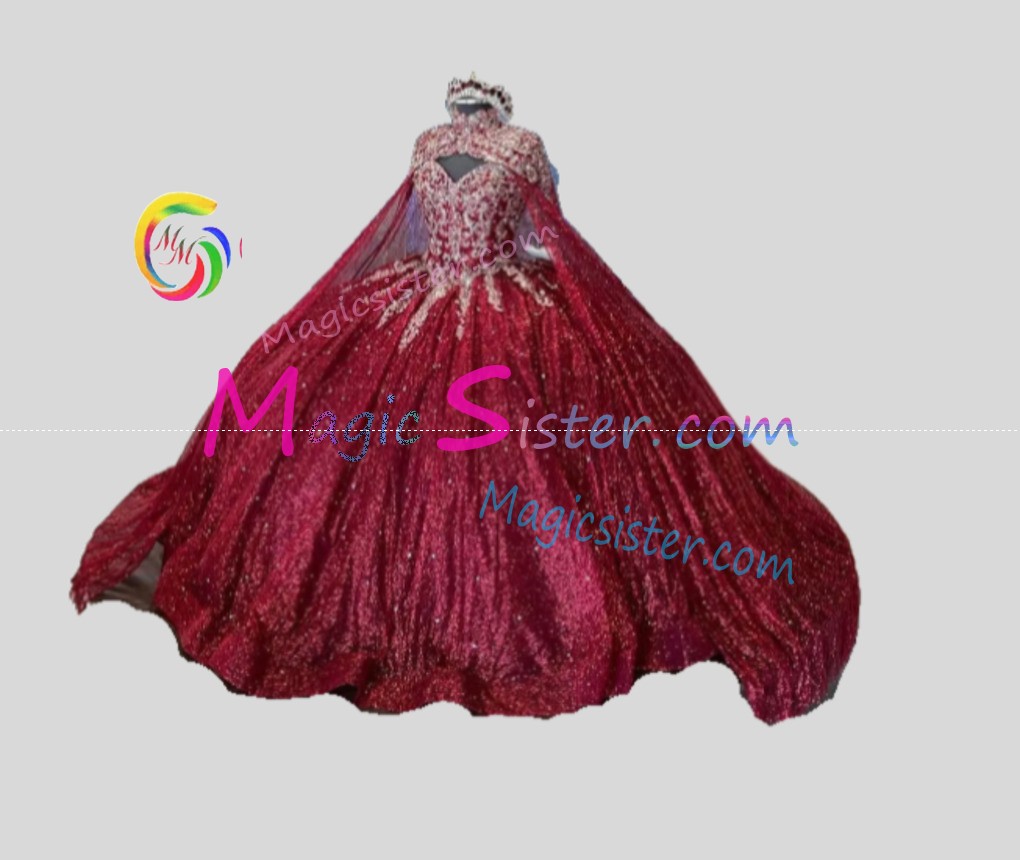 Hotselling Beautiful Burgundy Quinceanera Dress