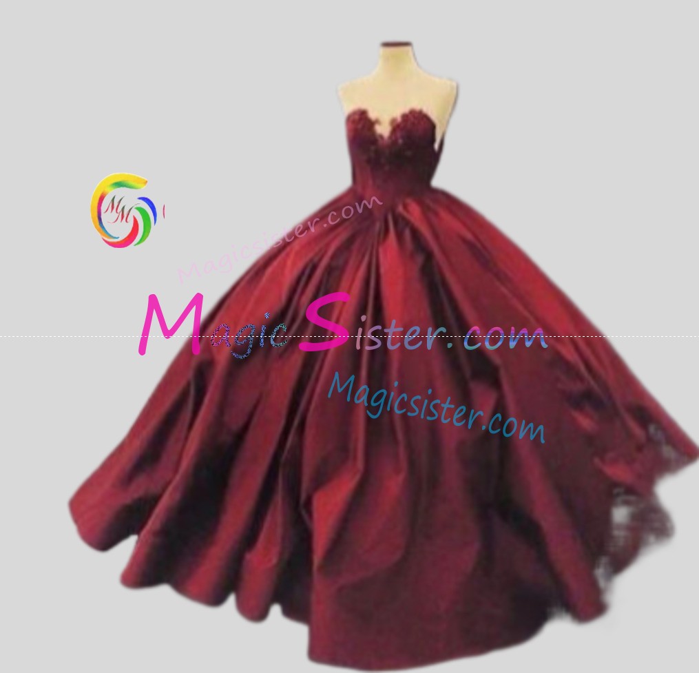 Hotselling Beautiful Burgundy Quinceanera Dress