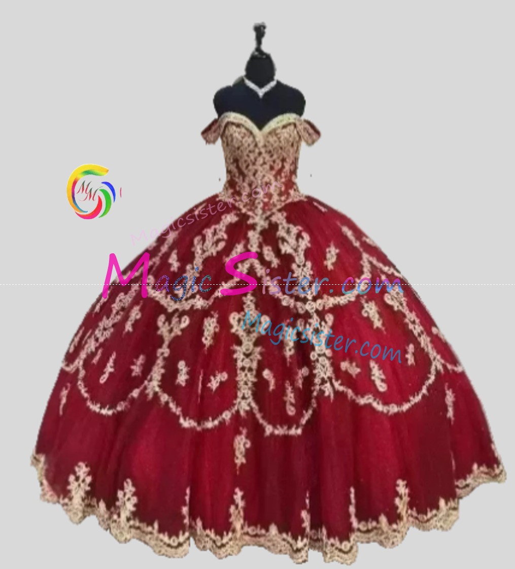 Hotselling Beautiful Burgundy Quinceanera Dress