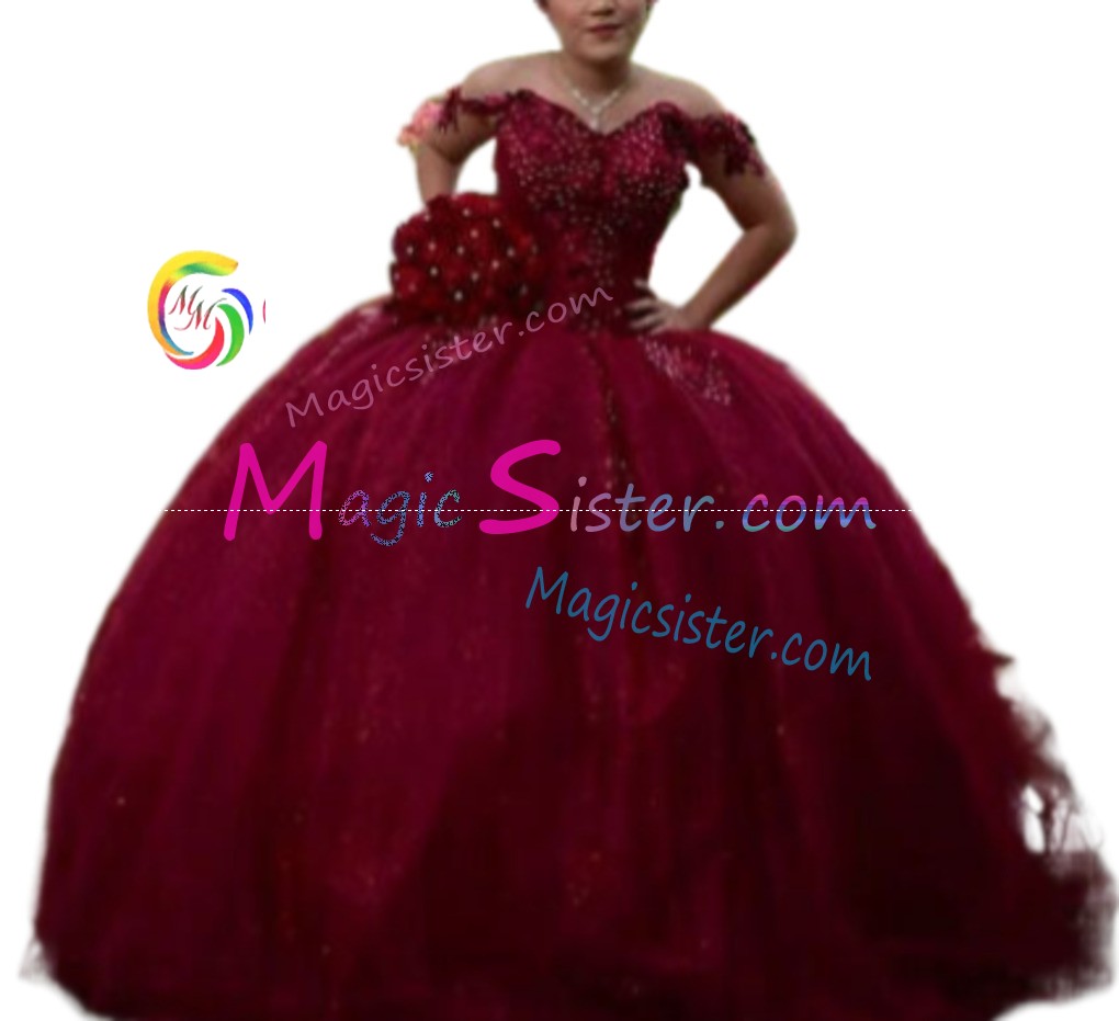 Hotselling Burgundy Quinceanera Dress