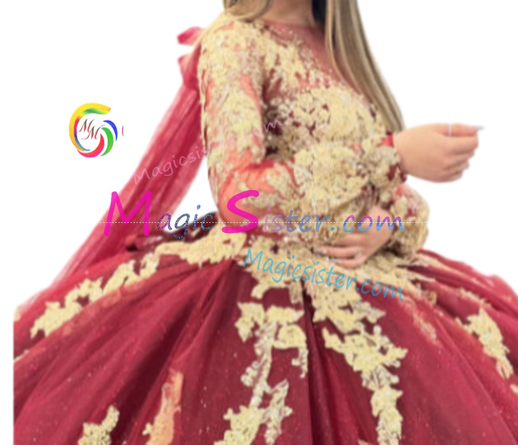 Hotselling Burgundy Quinceanera Dress