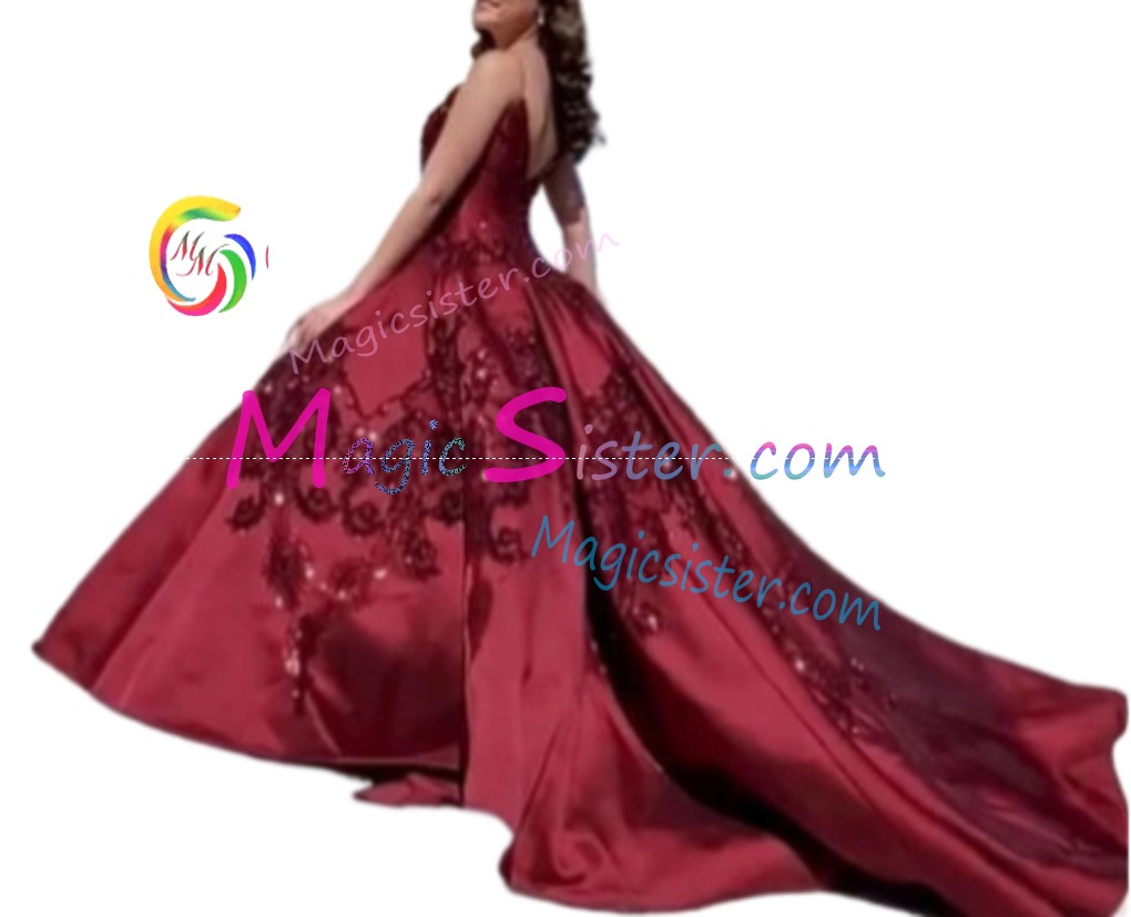Hotselling Burgundy Quinceanera Dress