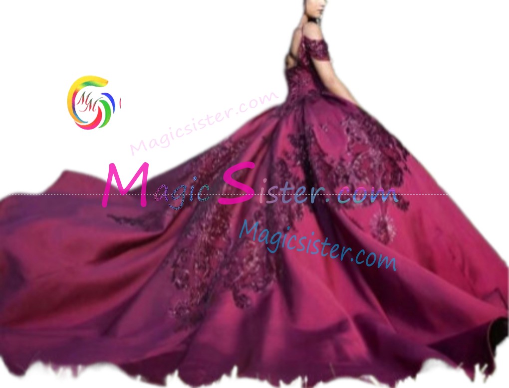 Hotselling Burgundy Quinceanera Dress