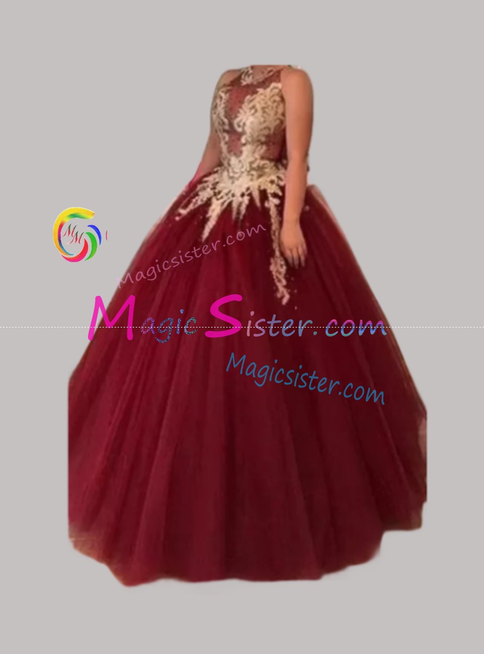 Hotselling Burgundy Quinceanera Dress