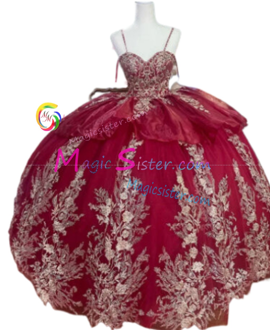 Hotselling Burgundy Quinceanera Dress