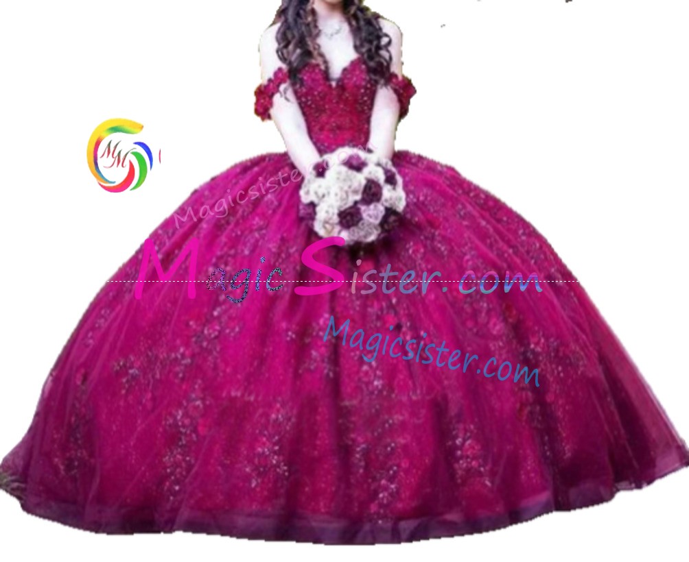 Hotselling Burgundy Quinceanera Dress