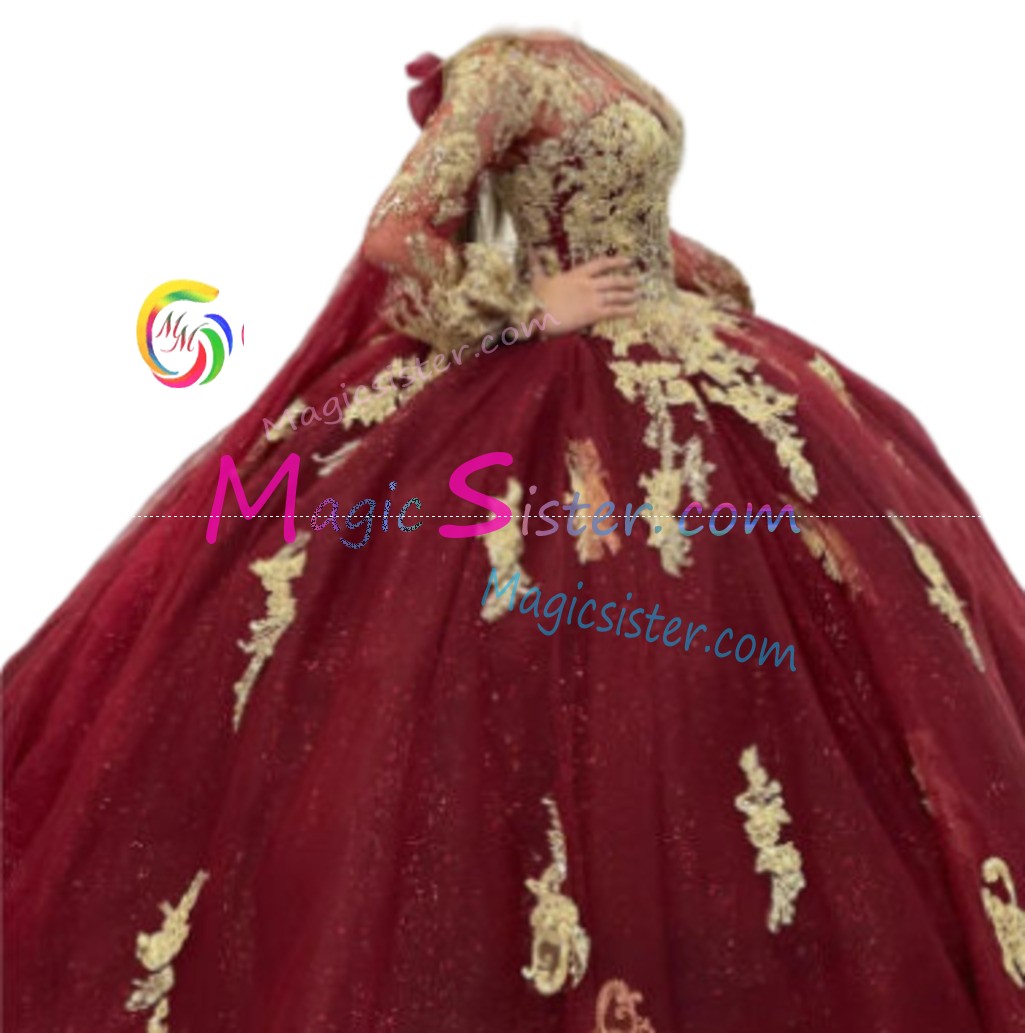 Hotselling Burgundy Quinceanera Dress