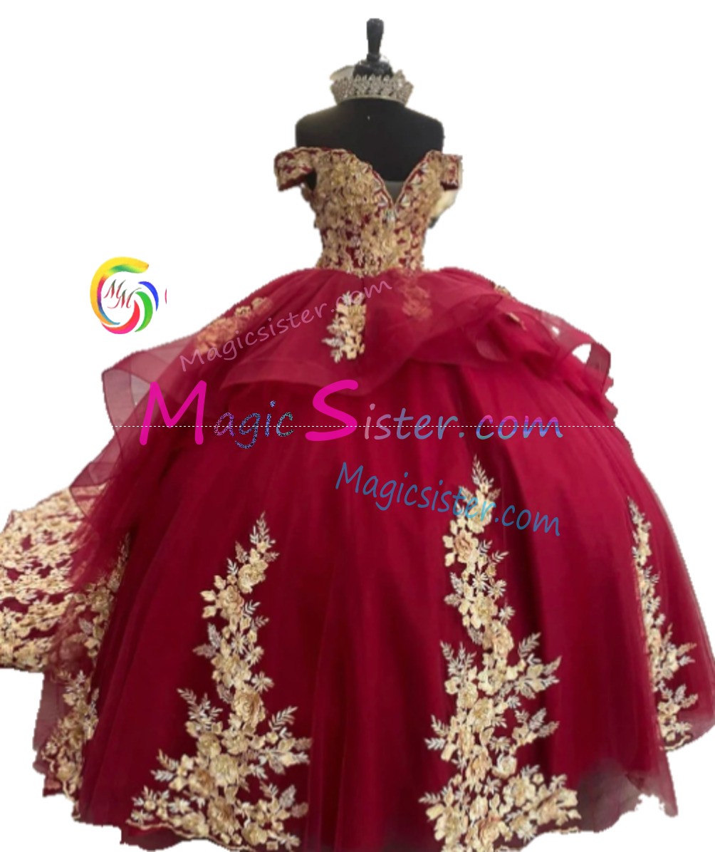 Hotselling Burgundy Quinceanera Dress