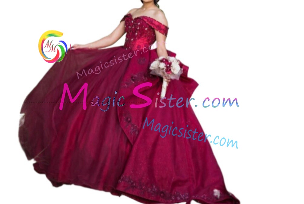 Hotselling Burgundy Quinceanera Dress
